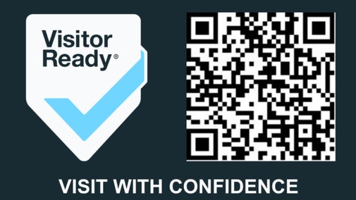 Visitor Ready QR code, scan to check credentials